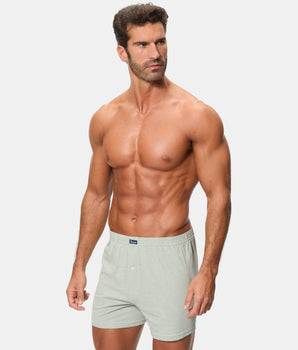 Pack 2 Bóxers Abiertos Algodón 100% Estampados cuadros verdes hombre