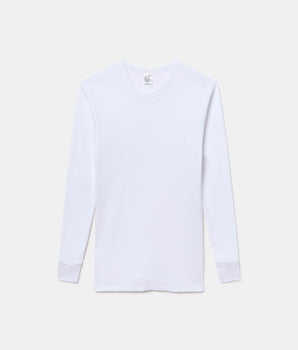 Camiseta Térmica Junior Manga Larga Cuello Redondo Algodón 100% blanca niño
