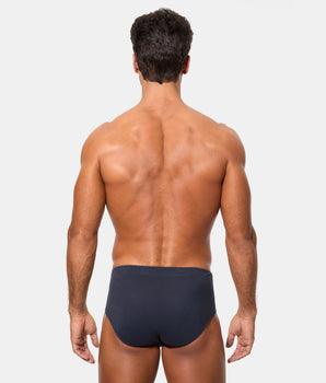 Slip Semicorto Algodón 100% azul marino hombre