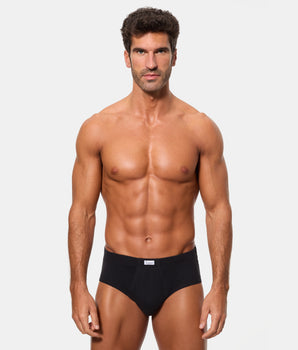 Slip Abierto Algodón 100% negro hombre