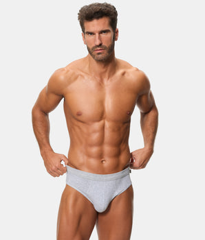 Pack 2 Slips Cerrados 100% Algodón Multipack Estilo gris y azul hombre