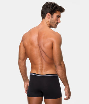 Bóxer Cerrado Técnico Cintura Extra Suave Algodón Elástico negro hombre