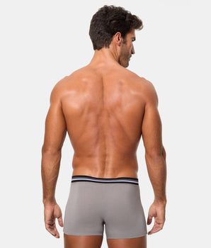 Bóxer Cerrado Técnico Cintura Extra Suave Algodón Elástico gris oscuro hombre