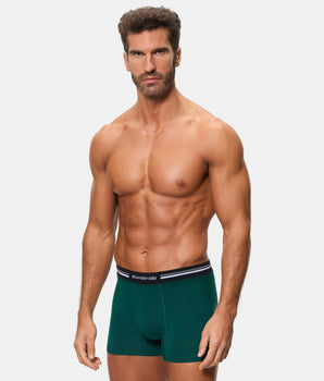 Bóxer Cerrado Técnico Cintura Extra Suave Algodón Elástico verde oscuro hombre