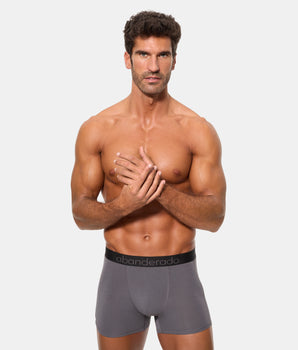 Pack 2 Bóxer Cerrados Línea Técnico Sensitive gris claro y gris oscuro hombre