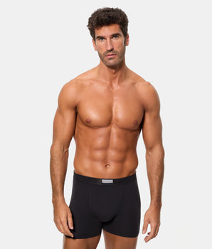 Pack 2 Bóxers Cerrados 100% Algodón Multipack Estilo negro y gris vigoré hombre