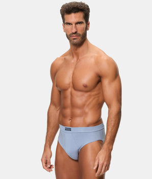 Pack 2 Slips Abiertos 100% Algodón Multipack Estilo azul y estampado corbata hombre