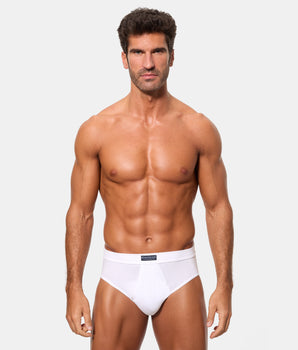 Pack 2 Slips Abiertos 100% Algodón Multipack Estilo blancos hombre
