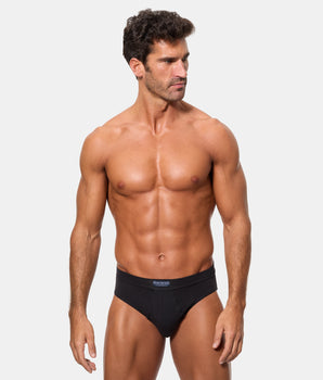 Pack 2 Slips Abiertos 100% Algodón Multipack Estilo negro y gris vigoré hombre