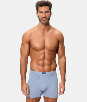Pack 2 Bóxers Abiertos 100% Algodón Multipack Estilo azul print corbata hombre
