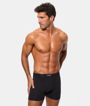 Pack 2 Bóxers Abiertos 100% Algodón Multipack Estilo negro y gris vigoré hombre