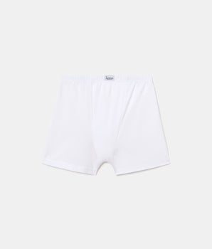 Bóxer Cerrado Junior 100% Algodón Elástico blanco niño